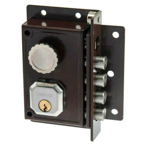 Cerrojos y Cerraduras de sobreponer - Cerradura Sobreponer Vertical DORCAS C9111 con Pestillo