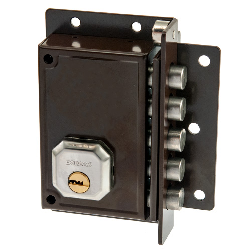 Cerrojos y Cerraduras de sobreponer - Cerradura Sobreponer Vertical DORCAS C922 con Llave Seguridad