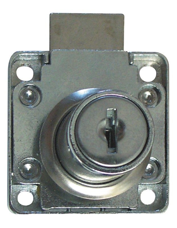 Cerradura Muebles. 26 Mm. Cromo Brillo 5322D