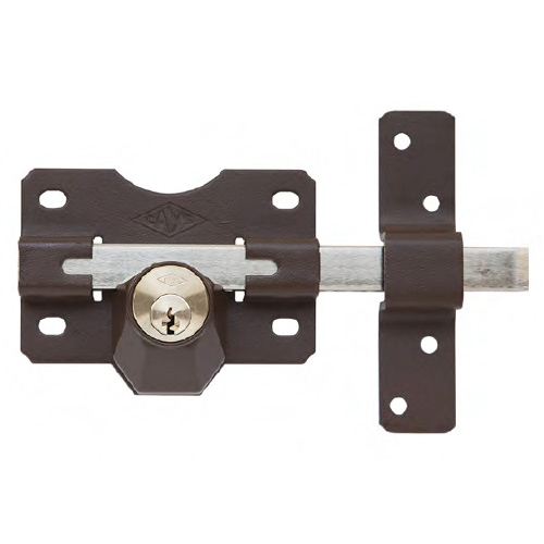 Cerrojos y Cerraduras de sobreponer - Cerrojo CAYS A2P Llave Pintado Marrón