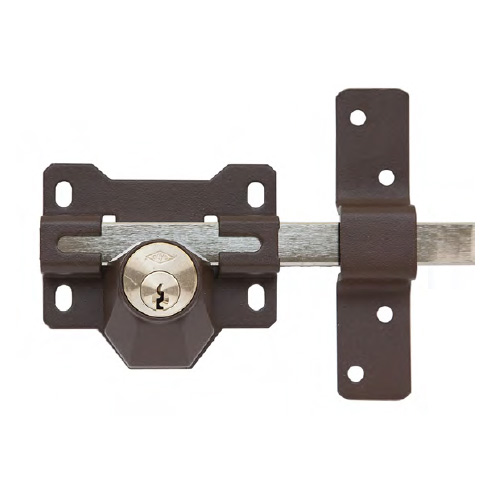 Cerrojos y Cerraduras de sobreponer - Cerrojo CAYS A3P Llave Pintado Marrón