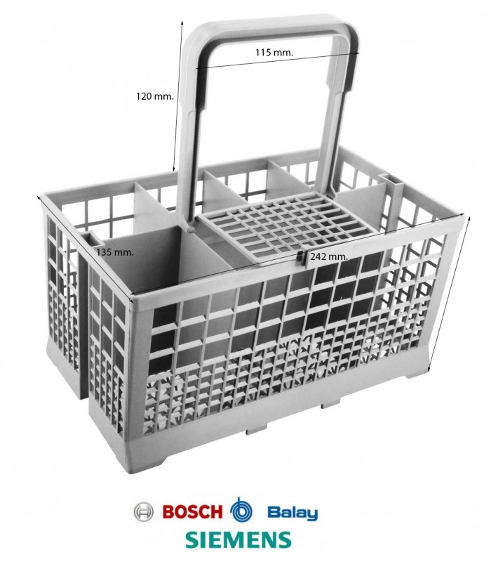 CESTO PARA CUBIERTOS LAVAVAJILLAS BOSCH, SIEMENS 6VE942A07  087401