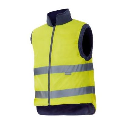 CHALECO 148 REVERSIBLE MARINO/AM.FLUOR T-3XL