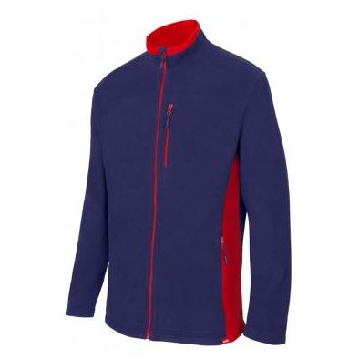 CHAQUETA POLAR 201504 AZUL.N/ROJO T-M