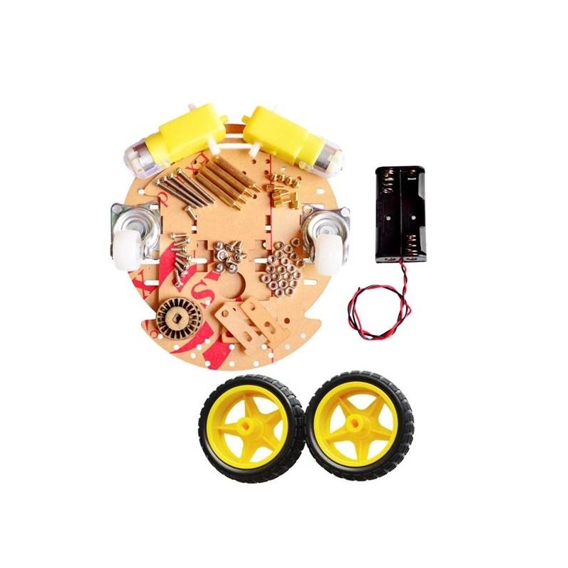Chasis Robot Tortuga 2WD – Chasis Car  bandeja circular