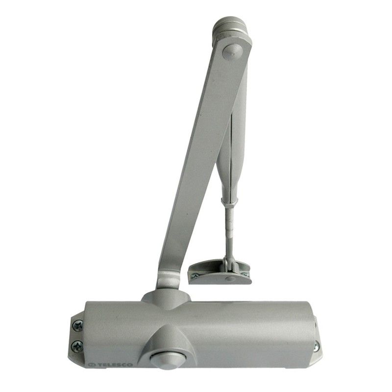 Cierrapuertas Delta 1800 Retened. Plata 4996D28 Telesco