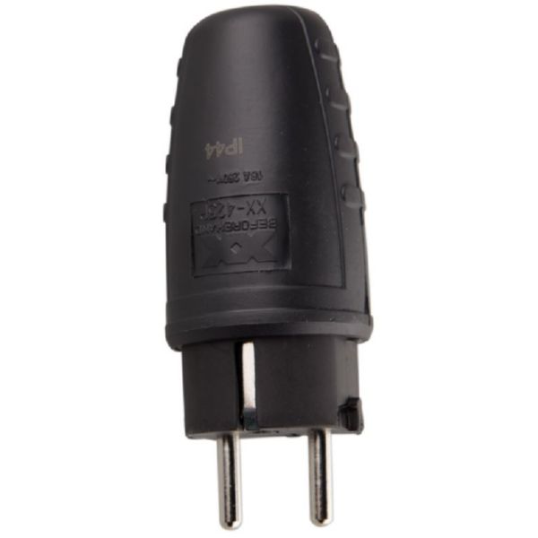 CLAVIJA CAUCHO BIPOLAR 10/16A NEGRA