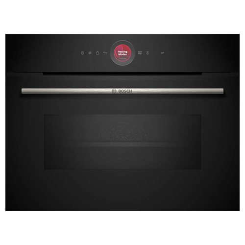 Hornos - BOSCH Horno Multifunción con Microondas CMG7241B1 Cristal Negro