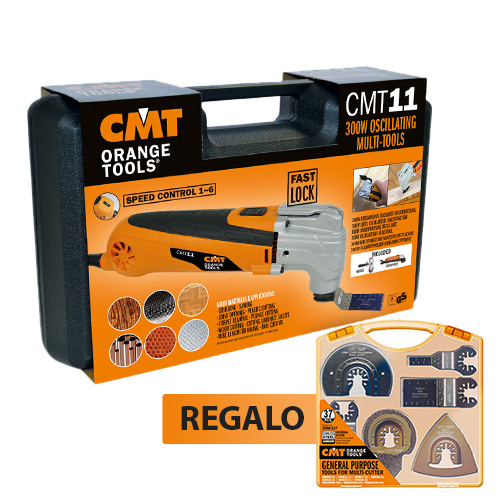 Sierras de calar - Multiherramienta Oscilante Eléctrica CMT11 300W + Set 37 Accesorios