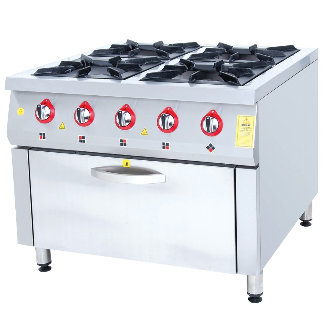 Cocina 4 fuegos con horno a gas DRNKU-1010