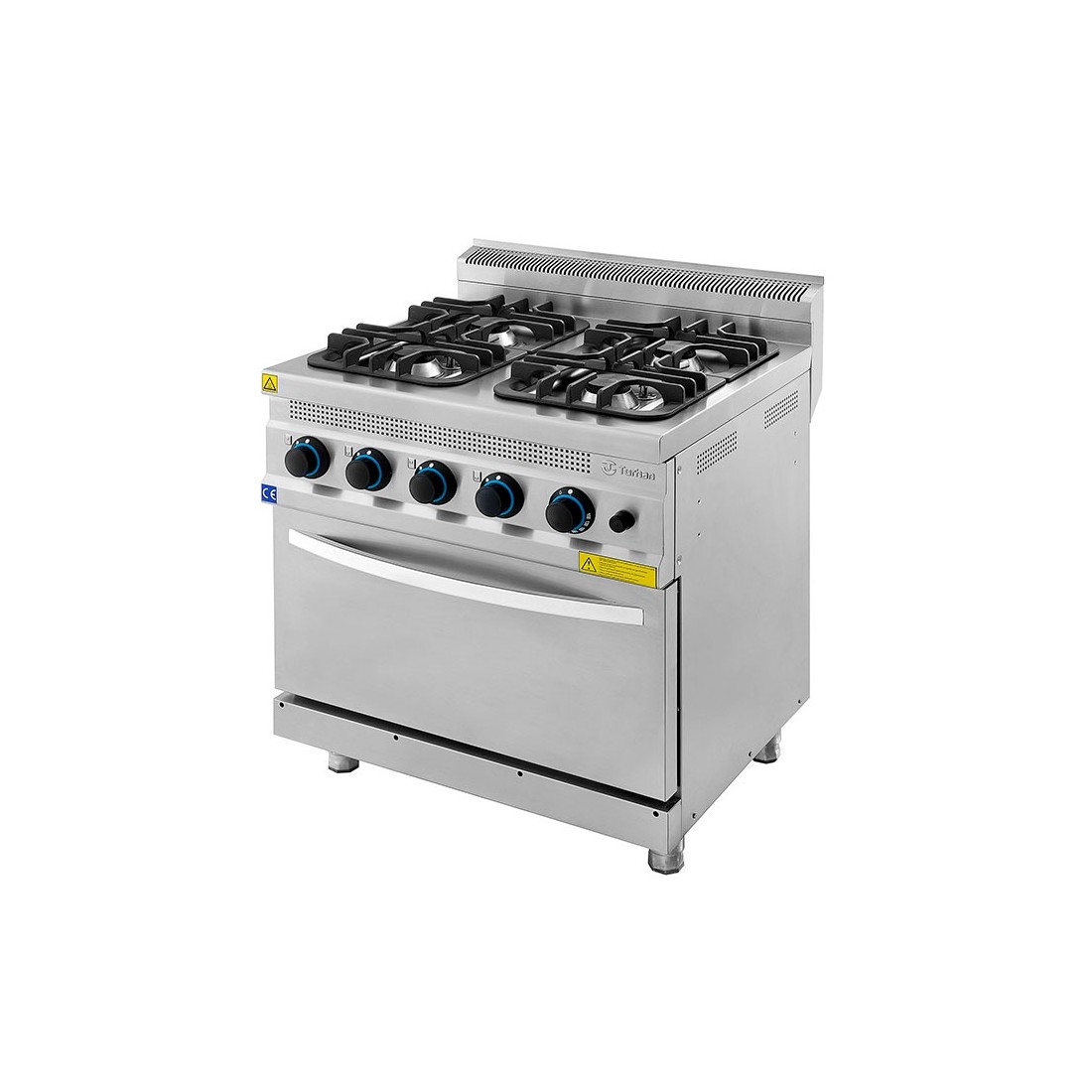 Cocina a gas 4 fuegos con horno Serie 700 TC.7KG800 800mm