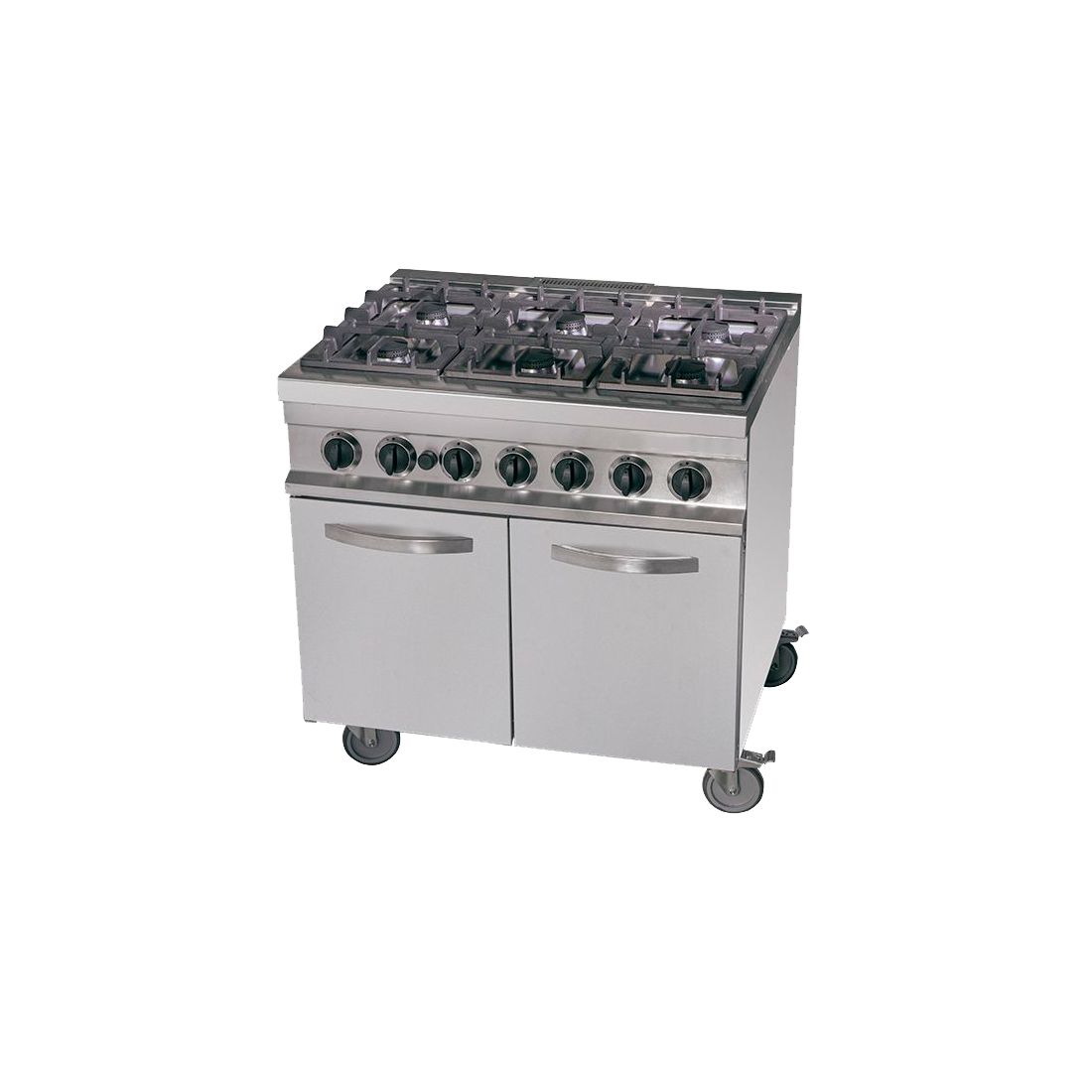 Cocina a gas 6 fuegos con horno Serie 700 GR763 900mm