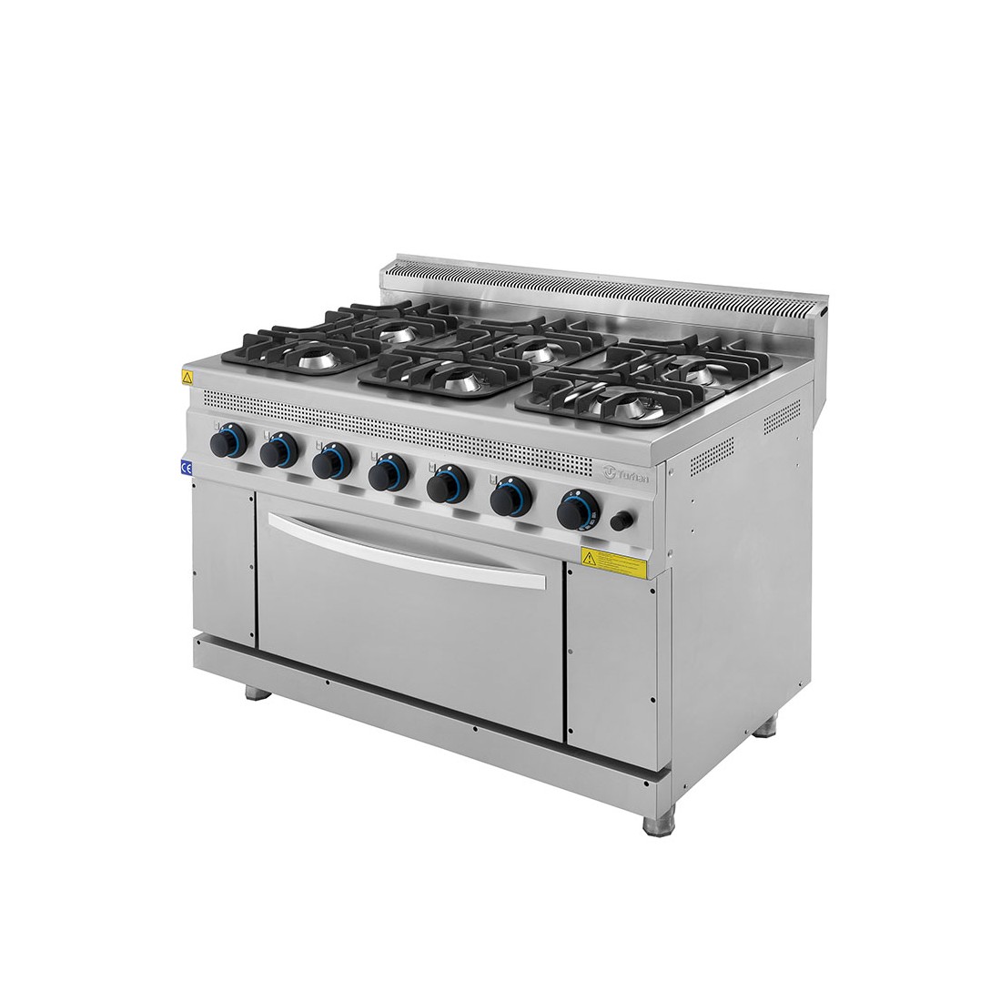 Cocina a gas 6 fuegos  con horno Serie 700 TC.7KG120 1200mm