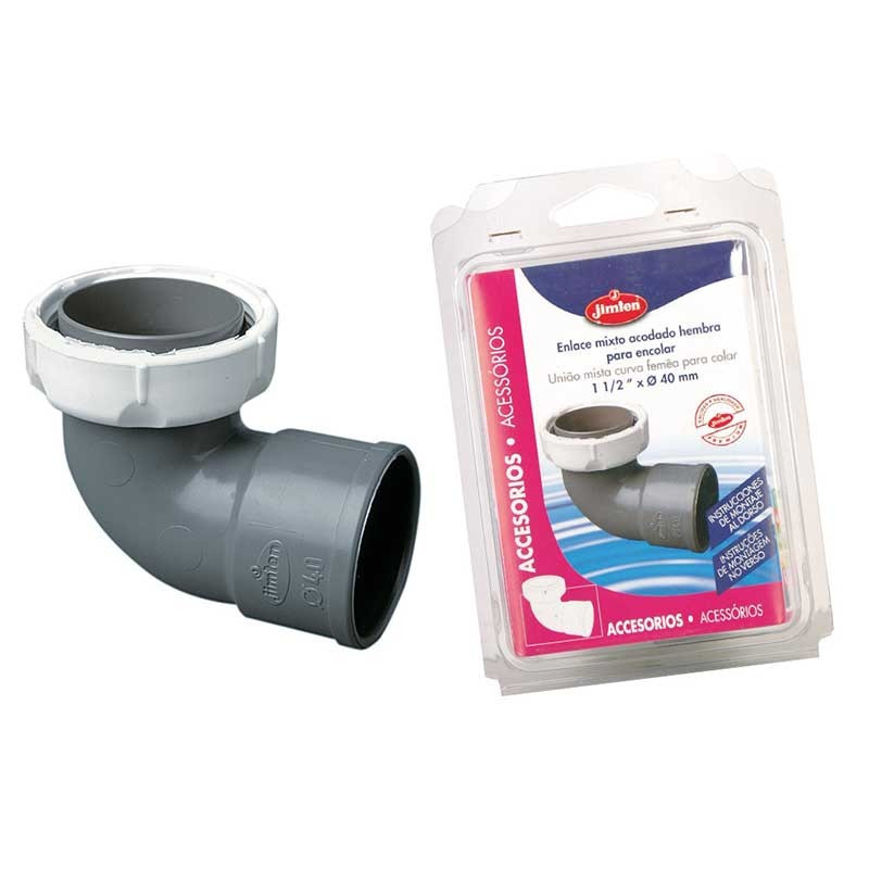 Codo Mixto PVC 1 1-2 X 40 A-37 Jimten