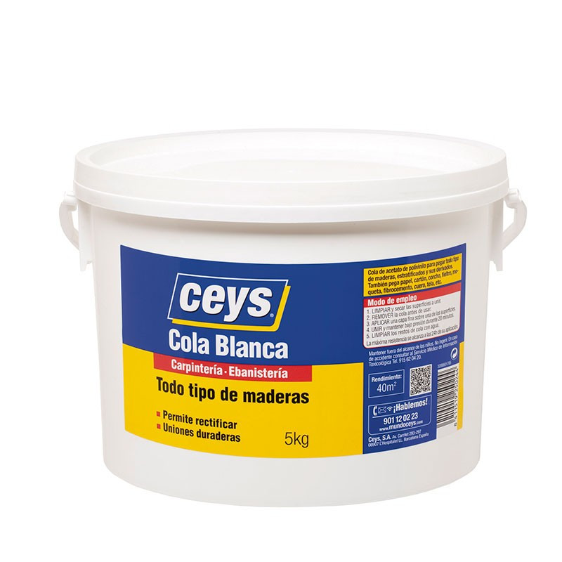 Cola Blanca Madera Bote de 5 Kg. Ceys