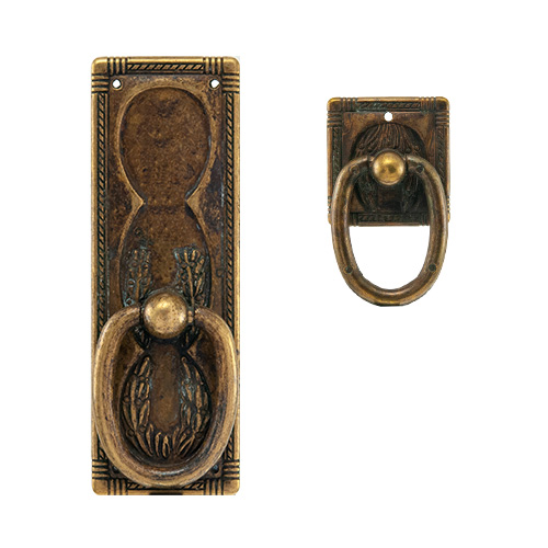 Asas y anillas mueble - Colgante Rectangular 259 Bronce Envejecido