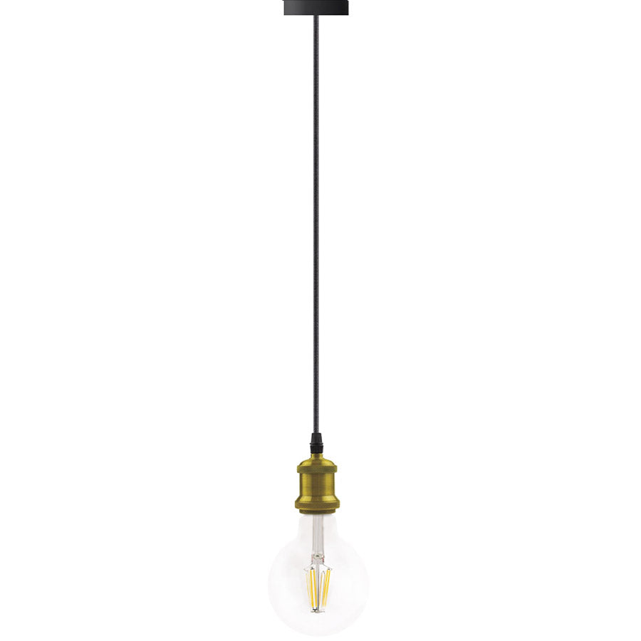 Colgante Vintage para Bombillas E27 Oro Nuevo