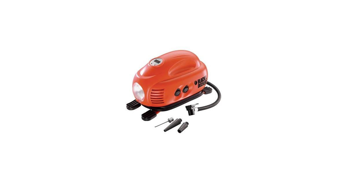 Compresor BLACK+DECKER 12 V 8,3 bar 9,5 l/min. ASI200