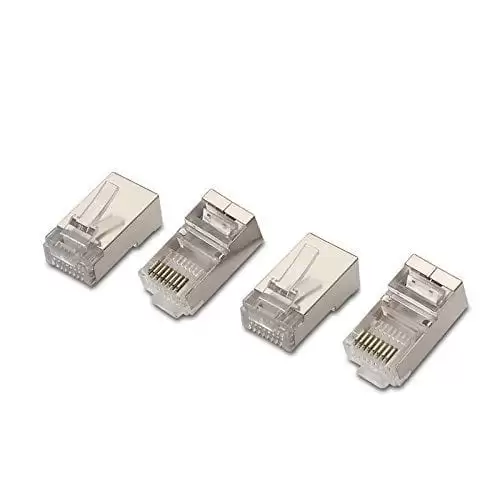 Conector De Red RJ45 CAT6 FTP (10ud/bolsa)  Transparente