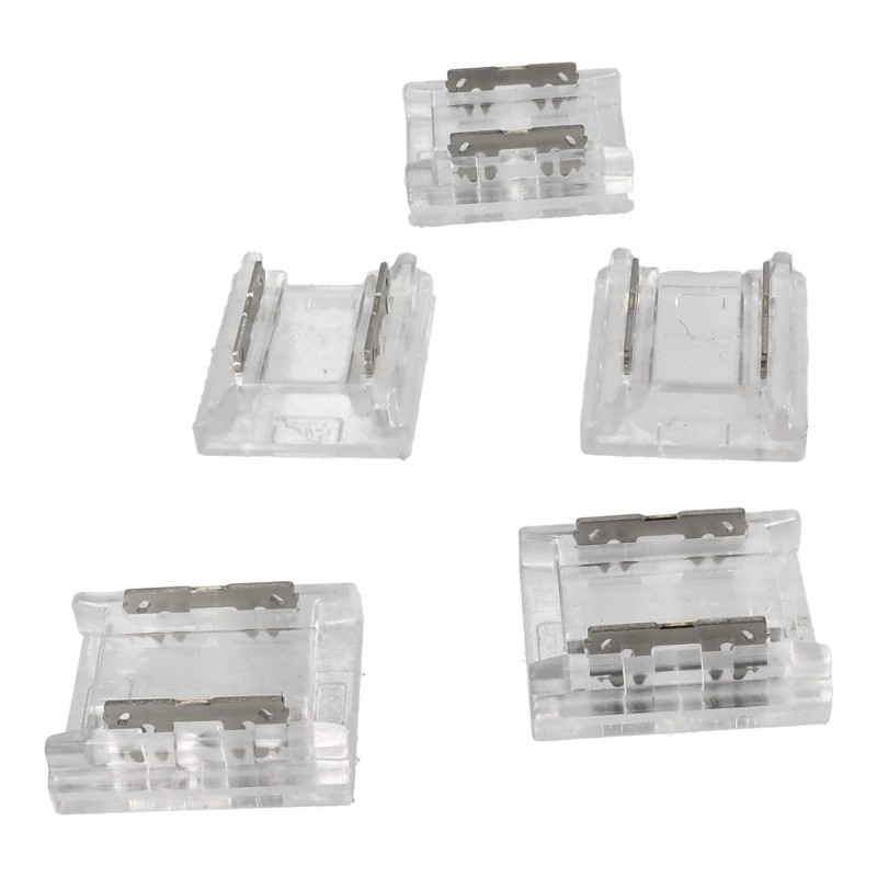 Conector Tira-Tira para tira led de 10mm. COB/SMD. 12/24V. 5 unidades
