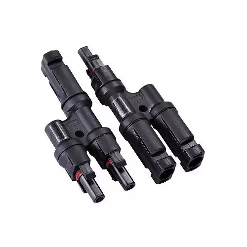 Conectores Multicontact MC4 2/1 Para Cable De 4-6mm2  Negro