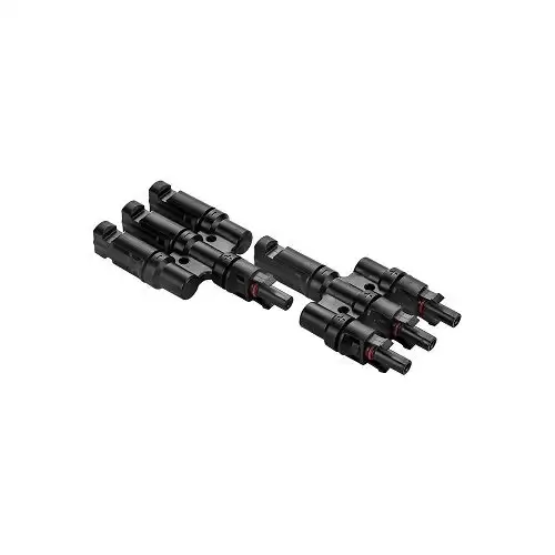 Conectores Multicontact MC4 3/1 Para Cable De 4-6mm2  Negro