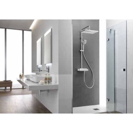 Columna termostática para ducha con repisa SQUARE DECK - ROCA
