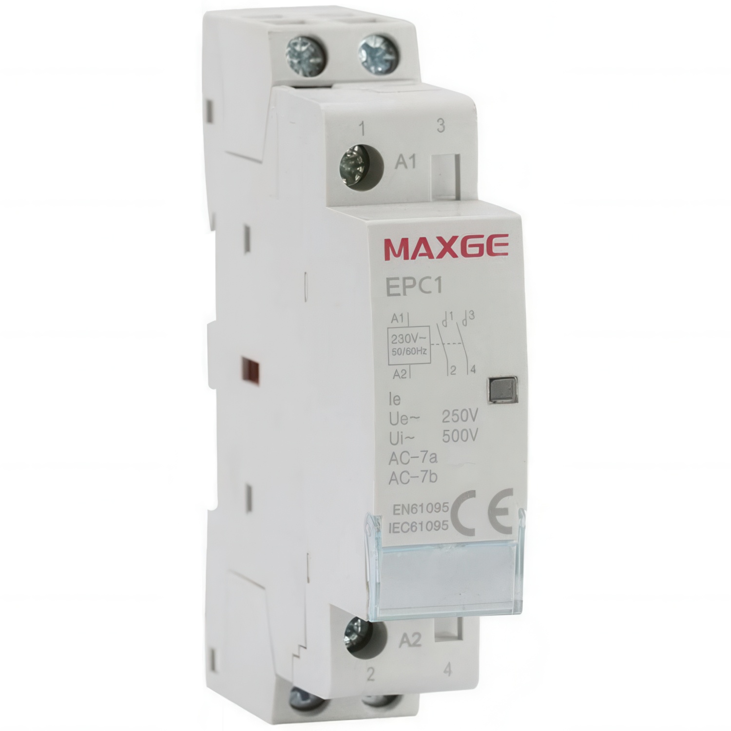 Contactor Modular SGC1 2P 220V AC-2NO  Blanco 25 A