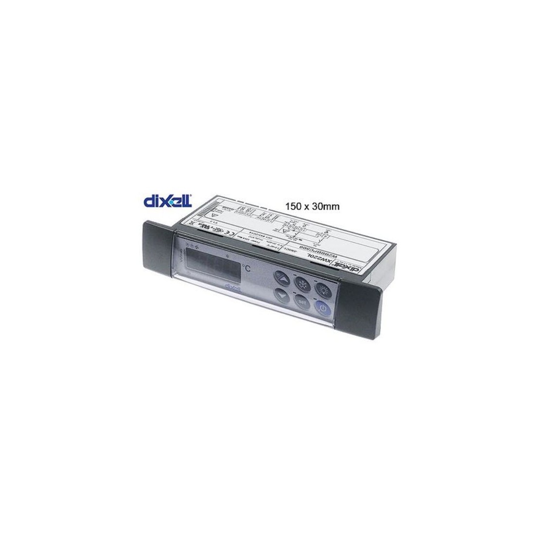 controlador electrónico DIXELL XW220L-5N0C1 medida de montaje 150x30mm