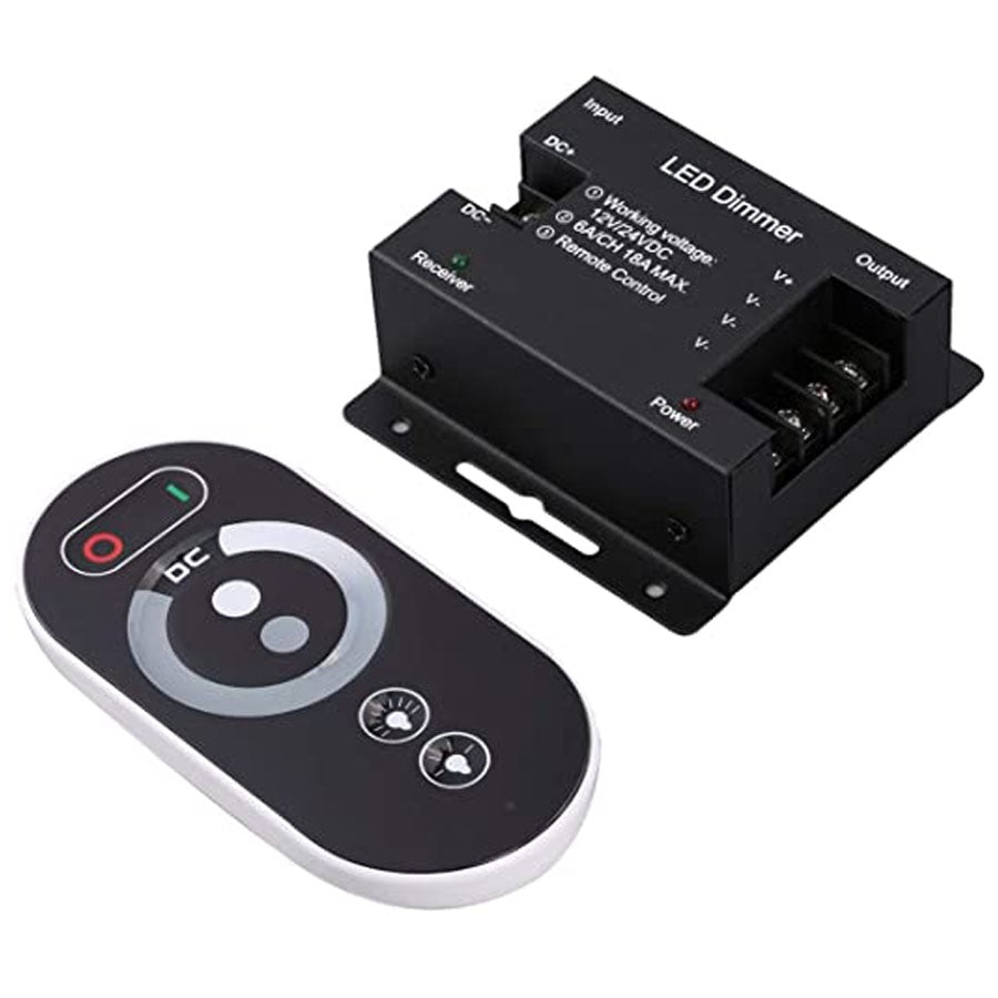 Controlador Tiras LED Monocolor 12 / 24V con Mando Táctil