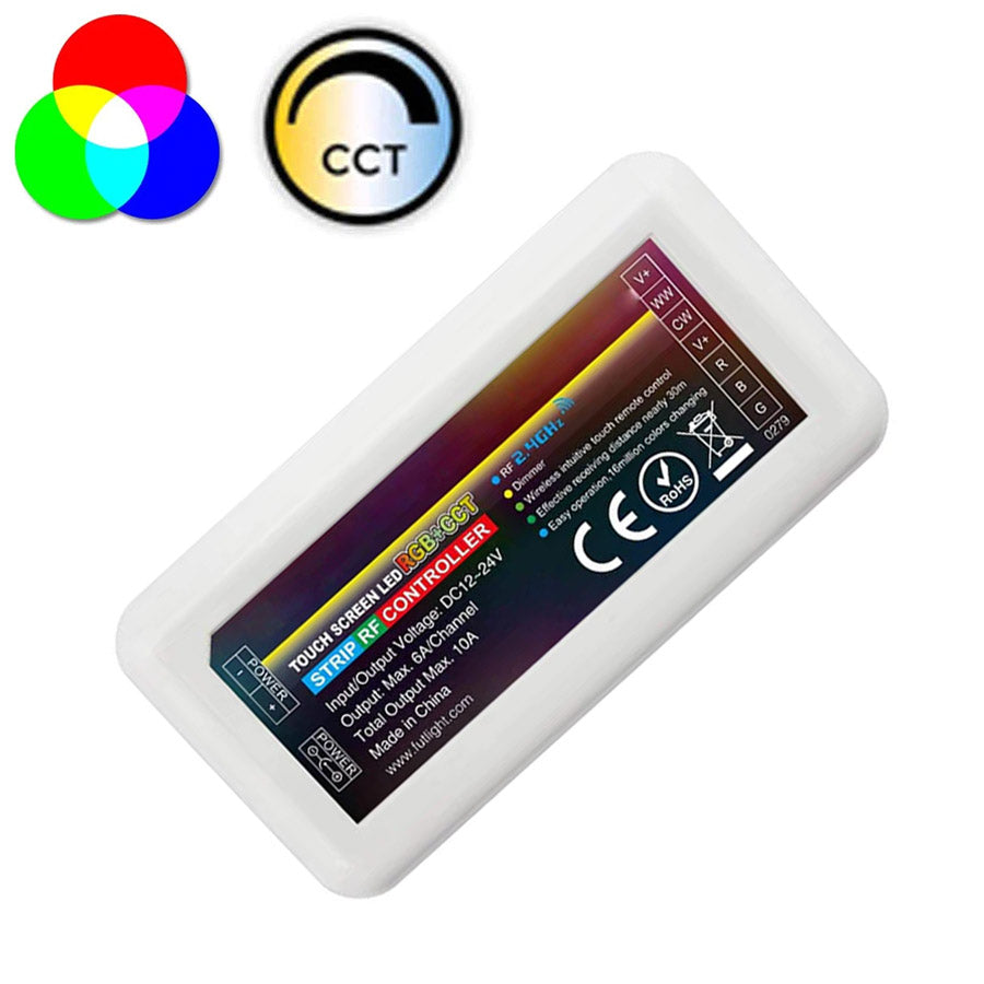 Controlador Tiras LED RGB + CCT por Zonas 12 / 24V 10A