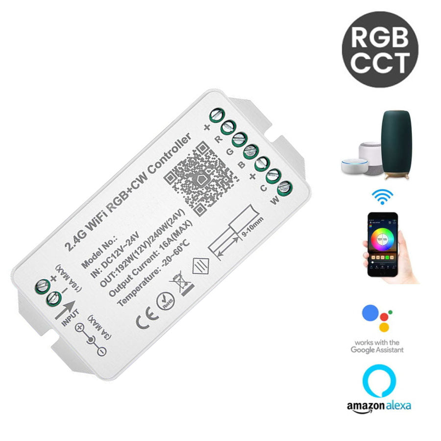 Controlador WIFI Tiras LED RGB CCT 12V / 24V