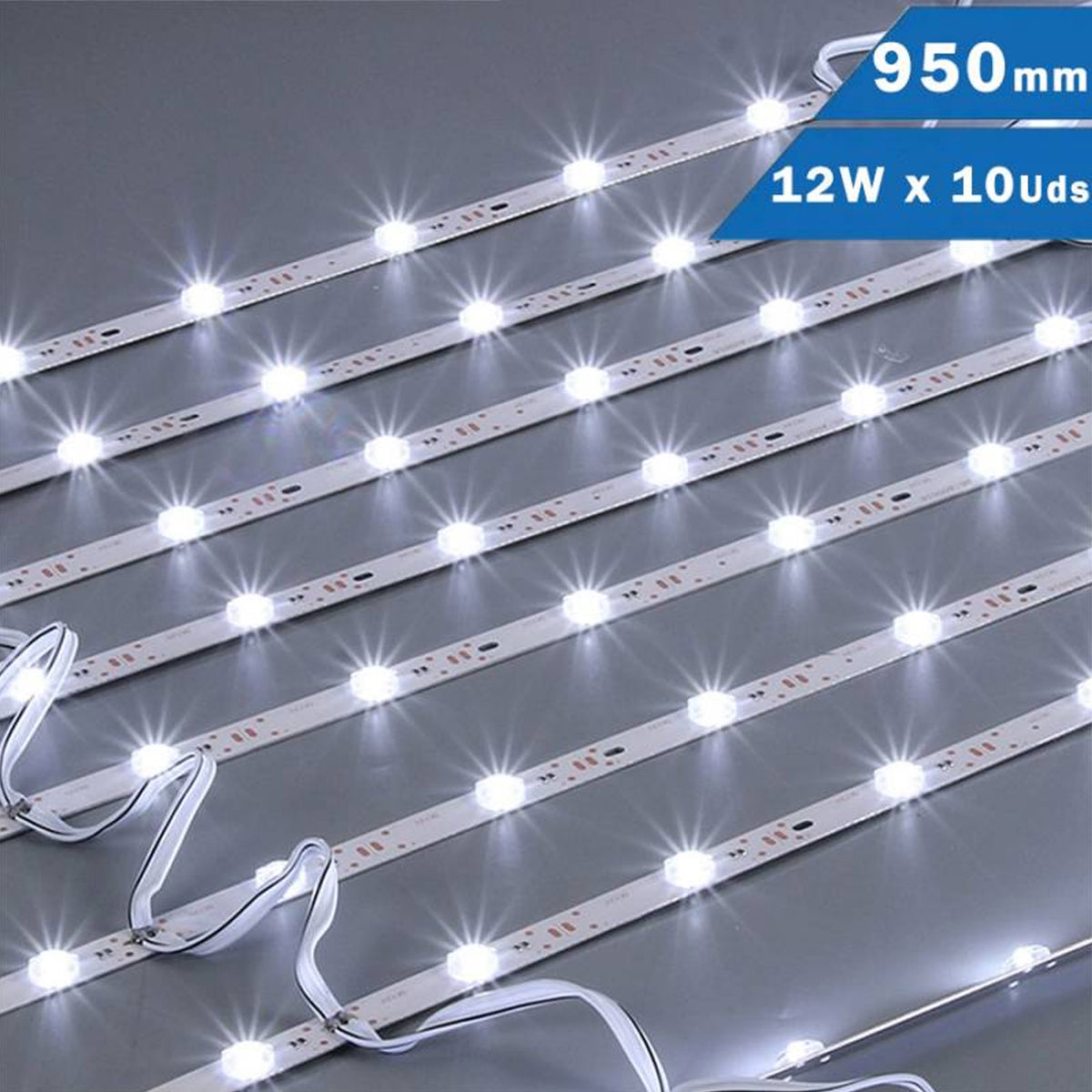 Cortina 10 Barras LED 950mm 12W/pc 24V Luz Blanca