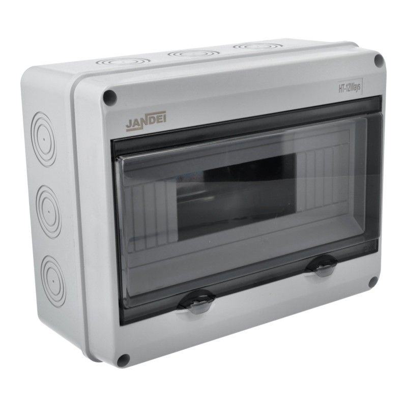 Cuadro eléctrico Exterior 12 módulos Tapa translúcida