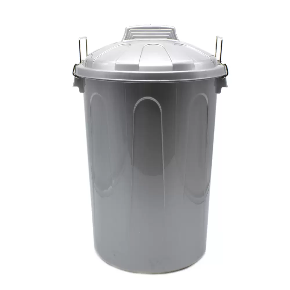 Cubo Basura Plastico Comunidad Con Tapa 100 Litros Gris