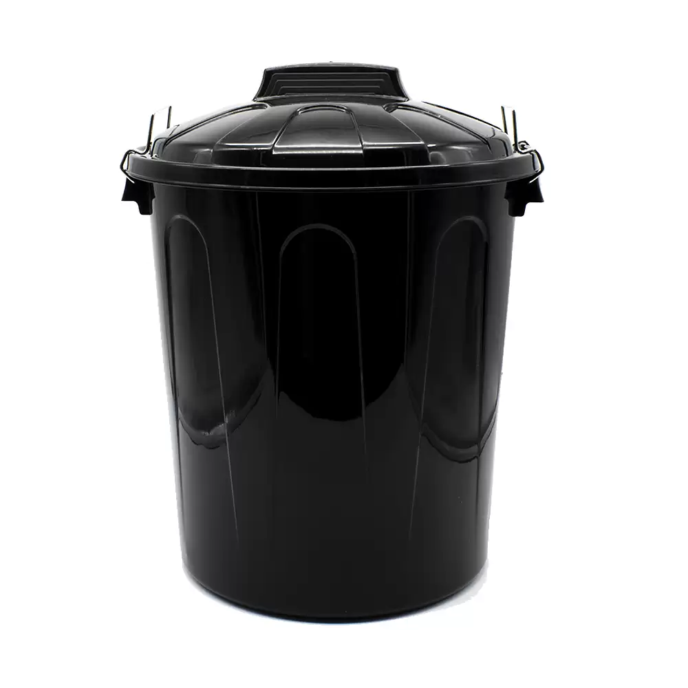 Cubo Basura Plastico Comunidad Con Tapa 100 Litros Negro