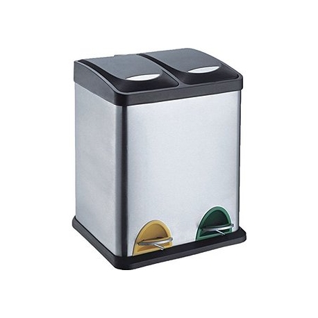 Cubo de reciclaje iris 2 compartimentos 30 l