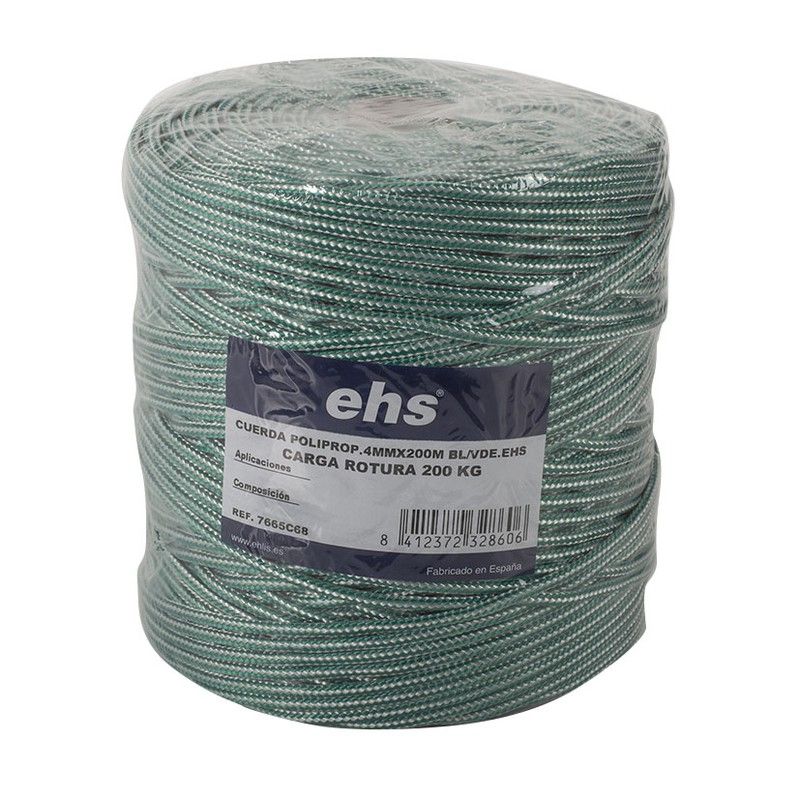 Cuerda Poliprop.4Mmx200M Bl/Vde.Ehs 7665C68 Ehs