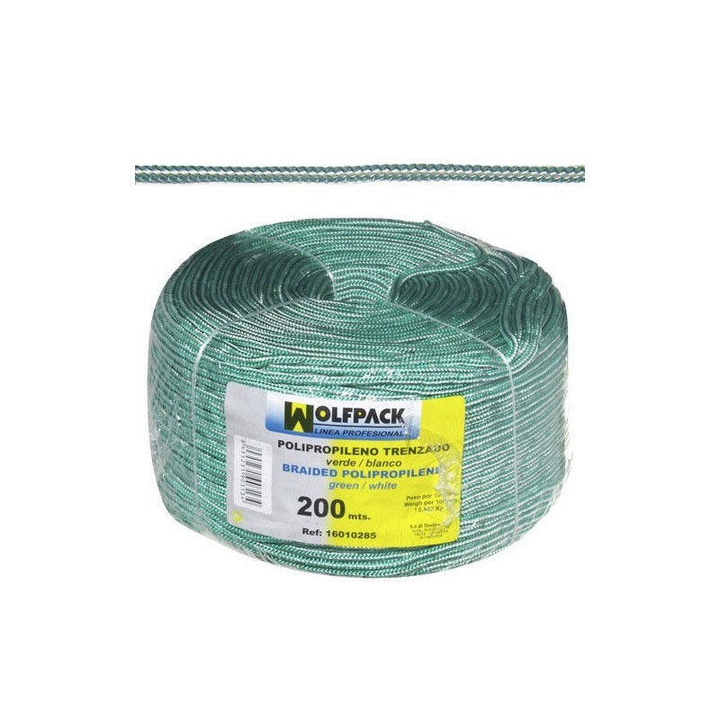 Cuerda Trenzada Polipropileno (Bobina 200 m.) WOLFPACK