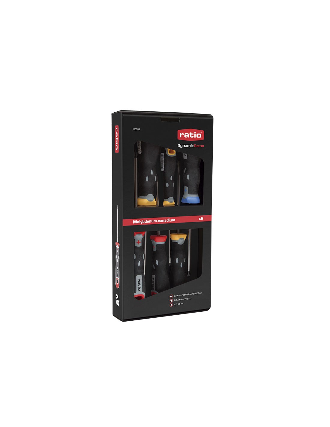 DESTORNILLADORES JUEGO 6 PIEZAS RATIO