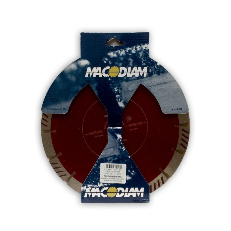 Disco corte ultra cantero 230mm. Macodiam