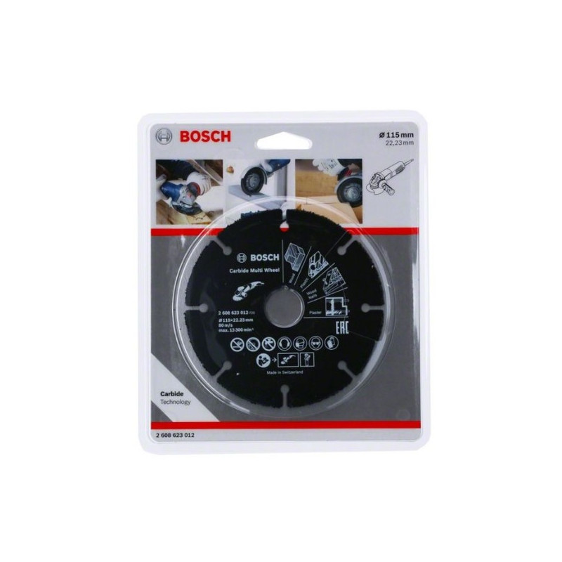 Disco de corte Bosch Carbide Multi Wheel Ø115mm.