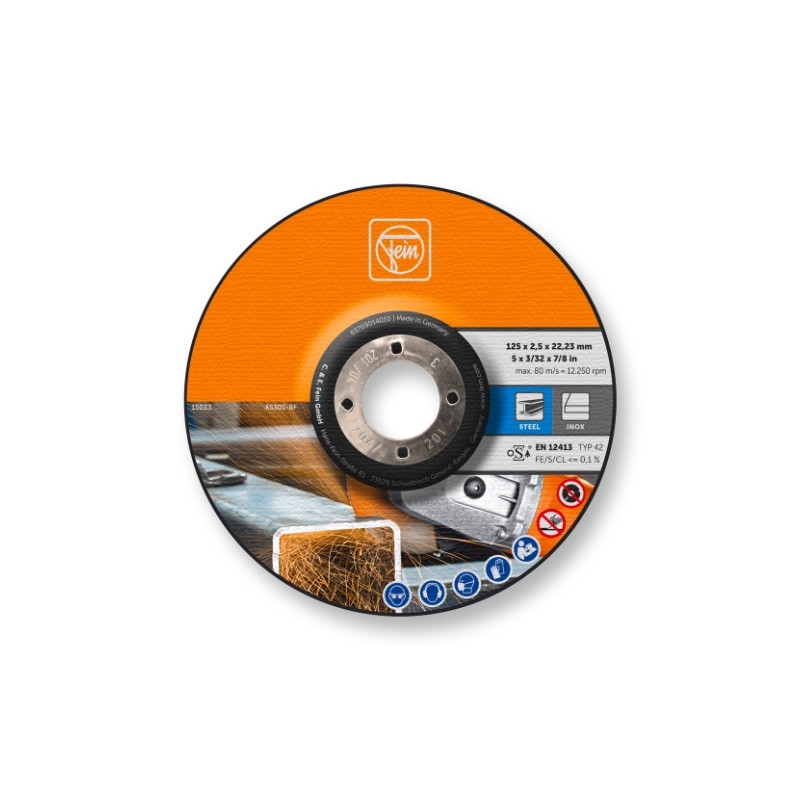 Disco de corte Ø125x2,5 mm, pack 25 63709014010