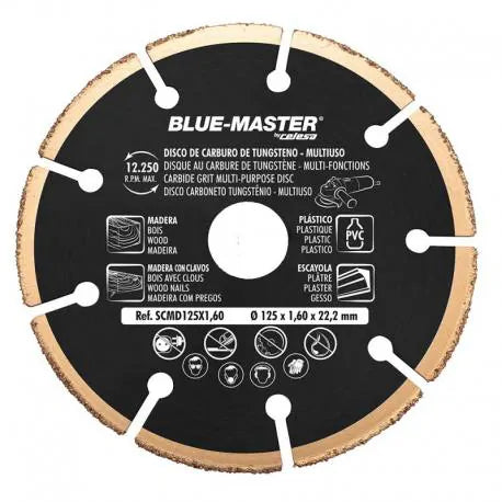 DISCO CORTE MULTIUSO 115X1,6X22 MM BLUEMASTER