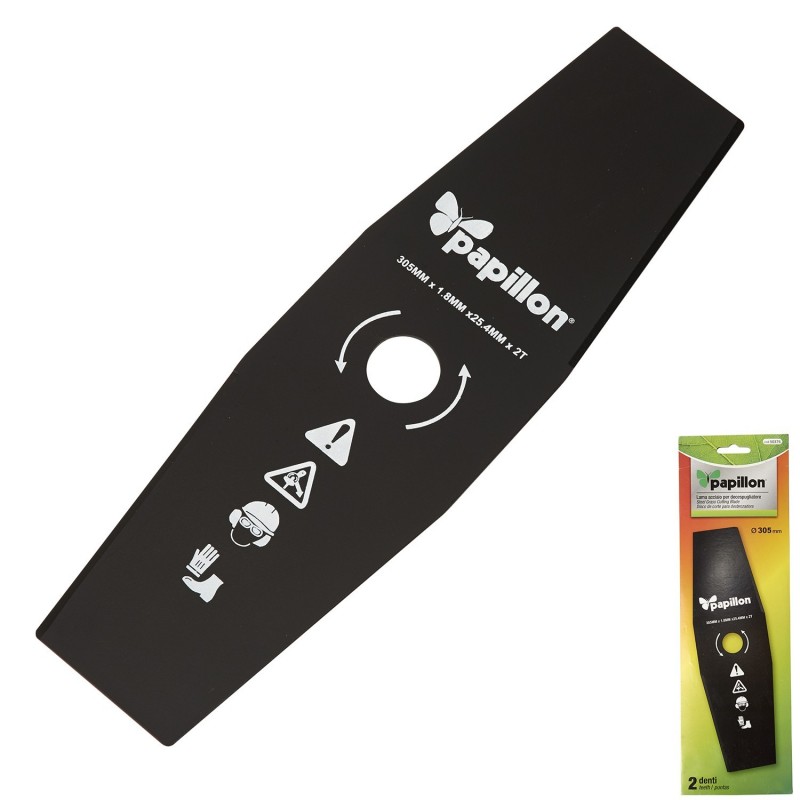 Disco Desbrozador Gasolina Universal 2 Dientes Ø 305 mm. PAPILLON