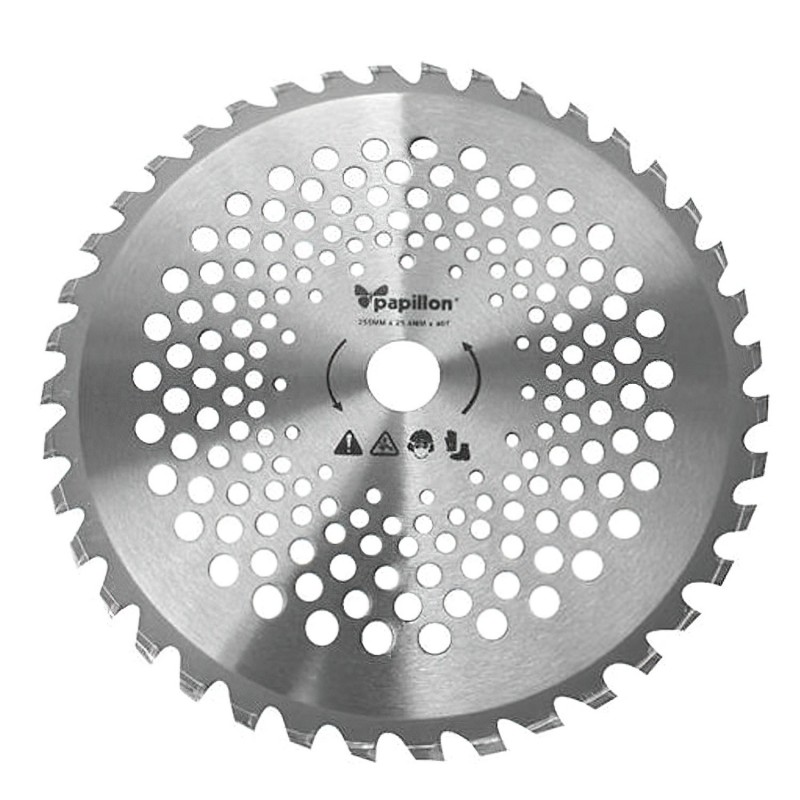 Disco Desbrozador Gasolina Universal 40 Dientes Ø 255 mm. PAPILLON