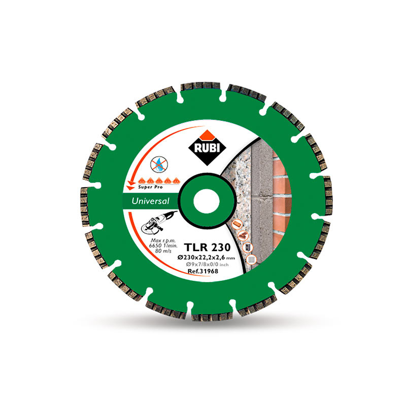 Disco diamante general obra TURBO LASER TLR-230 SUPERPRO Rubi