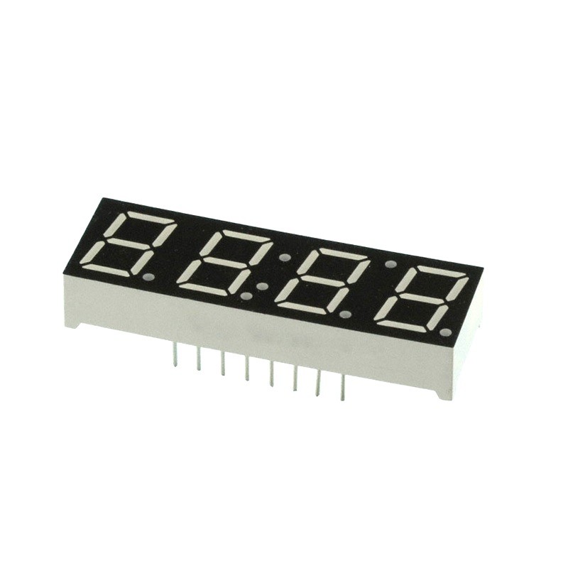 Display LED reloj de 7 segmentos y 4 dígitos 0.56” ánodo común