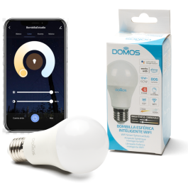 Domos Bombilla E27 10W WIFI Blanca