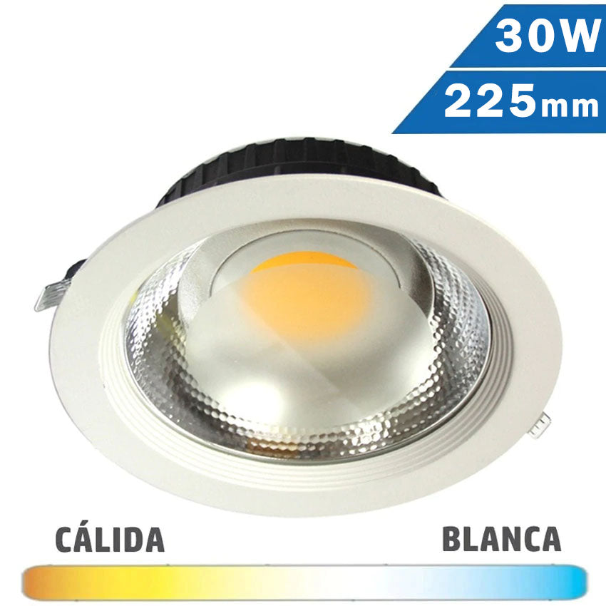 Downlight LED COB 30W 225mm Diam. Redondo
